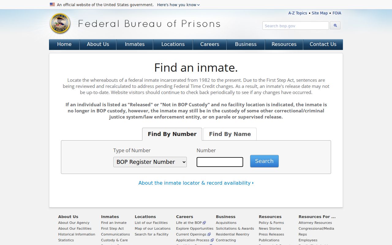 Berks County criminal history federal inmate locator